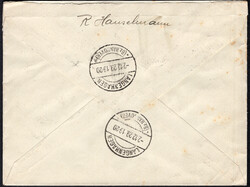 1929 Pro Juve a. Satz-R-FDC (winzige Briefpatina) v. Davos n. ...