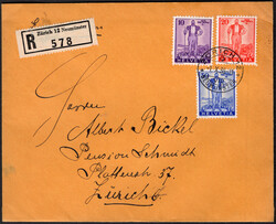 1936 Pro Patria, Orts-Satz-FDC Zürich 1.X.36, rundgestpl. Luxus  ...