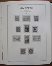 1855-1994 LEUCHTTURM kpl. neuwertiger Falzlosvordruck in 2 blauen ...