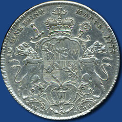 1 Konventionstaler Adam Friedrich von Seinsheim (1755-1779) 1777 W, ...