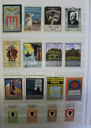 DEUTSCHES REICH, ca. 340 verschied., meist Reklame- und Militär ...