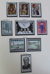 EUROPA 5 Alben m. Schweiz gestempelt 1952-1975 kpl. ohne Blocks u. Mi ...