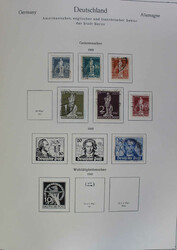 1945-1962 (ca.) gestpl. Slg. Kontrollrat, Frz. Zone, Bizone, SBZ, ...
