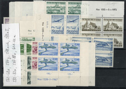 1963-1967 Freimarken in Rand-/ER-4er-Bl., dabei auch Druckdaten, u.a. ...