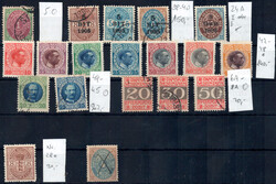 1873-1907 schönes Lot ungebr./gestpl. Werte mit u.a. Mi. 5, 24*, 28* ...