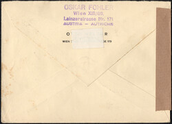 20 g Trachten im 4er-Bl. a. Zensur-FDC (kl. Patinapunkte) v. Wien 1 ...