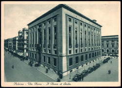 50 C lila/schwarz a. Palermo-AK n. Rom