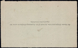 1900, 5 Kr Kartenbf. m. 5 u. 10 H ZuF v. Wien n. Capri, selte MiF ...