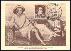 12 Pf Goethe a. Maximumkarte m. SST, LuxusAutomatically generated ...