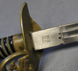 PREUSSEN - INFANTERIE OFFIZIERSDEGEN, Messinggefäß mit preußischem ...