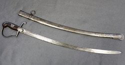 ARTILLERIE Säbel, Stahlgefäß m. Handschutz, Griff mit braunem ...