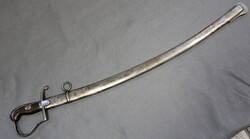 ARTILLERIE Säbel, Stahlgefäß m. Handschutz, Griff mit braunem ...