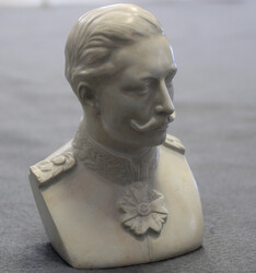 KAISER WILHELM II v. Preussen in Uniform, kleine cremefarbene Büste ...