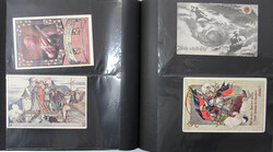 1900-1920 (ca.), über 200 farbige PATRIOTISMUS - u. HISTORIE - ...