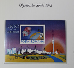 OLYMPIADE 1972 MÜNCHEN, 2 bändige Borek-ABO Slg. m. postfrischen ...
