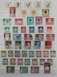 1955-1990 saubere postfr. Slg. kpl. mit C,D-Werten, Blockeinzelmarken ...
