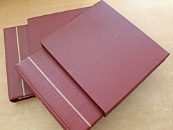 RINGBINDERSET MOROCCO 2x weinrot (704-1) m. Schuber (712-1), ...