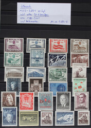 1955-2001 saubere postfr. Slg. kpl. m. allen Klbg. aus 1988-2001, ...