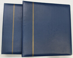 SCHRAUBDECKEN 2x blau und 2x rot m. 88 weißen Einsteckblättern, ...