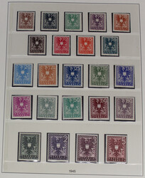 1945-1998 postfr. Slg. in 4 Lindner-Falzlosalben mit Schubern, dabei ...