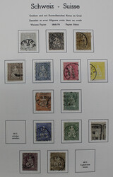 1854-1979 gestpl. Slg. mit wenigen ungebr./postfr. Ausgaben in übl. ...