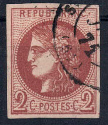 2 C Bordeaux, rundgestpl., gut gerandet u. farbfrisch, Luxus  ...