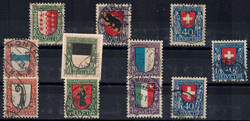 1921-1923, 3 Juventute-Ausgaben, rundgestpl. Pracht  Automatically ...
