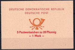 1971 Sondermarken-Heftchen 20 Pf, postfr. Luxus  Automatically ...