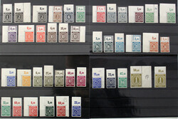 1946 Ziffern v. OR, dabei diverse Ecken, teils bessere Varianten, kpl ...