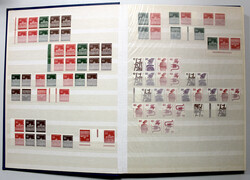 ZUSAMMENDRUCKE 1949-1989 postfr. Slg. v. Bauten bis SWK, meist sauber ...