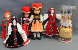 TRACHTEN-PUPPEN 6St, wunderschöne Smlg traditioneller Trachtenpuppen ...