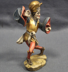 MORISKENTÄNZER "PROPHET" Holzfigur, farbig bemalt m. Goldauflage, ...