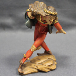 MORISKENTÄNZER "JÜNGLING" Holzfigur, farbig bemalt m. Goldauflage, ...