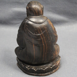 BUDDHA: Figur aus Holz, schöne, natürliche Maserung, ca. 12 x 20 cm ...