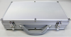 ALU-MÜNZKOFFER mit 5 Tableaus aus Velours, dabei 2x für je 24 ...