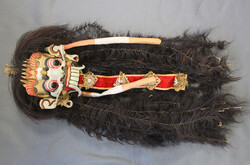 BALI-WANDMASKE aus dem Barong-Tanz aufwändig gestaltete Holzmaske, ...