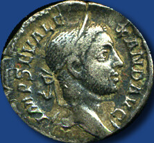 SEVERUS ALEXANDER (222-235 n. Chr.) 1 Follis Av. belorbeerte Büste, ...