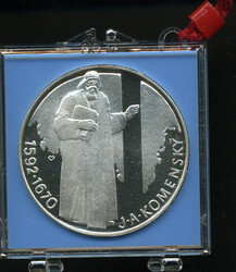 500 Korun J.A. Komensky, 1992 PP in orig'Kapsel, Auflage 3.000!