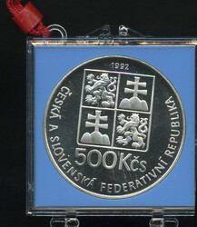 500 Korun J.A. Komensky, 1992 PP in orig'Kapsel, Auflage 3.000!