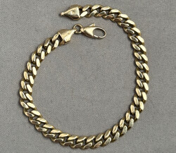 PANZER-ARMBAND 585er Gelbgold, Breite ca. 6 mm, Länge 20 cm, ...