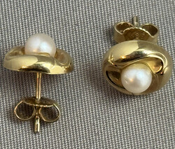 OHRSTECKER-PAAR 585er Gelbgold, Blütenform Ø ca. 10 mm, m. kl. ...