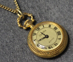 MINIATUR-TASCHENUHR "ZentRa / 2000" goldfarben, champagnerfarbenes ...