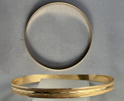 GOLD-ARMREIF 750er Gelbgold sehr attraktives Muster, mittig im ...