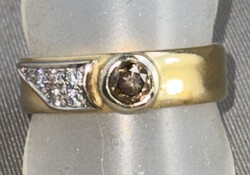 BRILLANT-GOLDRING 14 Karat Gelbgold (getestet), beeindruckender ...