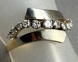 BRILLANT-GOLDRING in mind. 14 Karat Bicolorgold (getestet), schöner ...