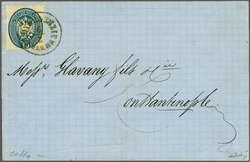Bulgaria 1866 (Feb 6): Cover from Varna to Constantinople, bearing ...