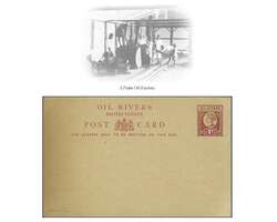 Niger Coast Protectorate Oil Rivers 1892: Postal Stationery Card, 1 d ...