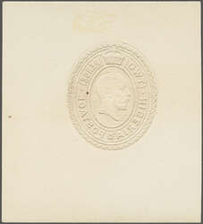 1929: Stationery Envelope, 2 d. Die Proof in vermilion on laid paper, ...