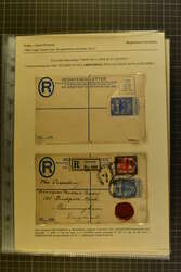 1908-1960: Collection of predominately registered postal stationery ...
