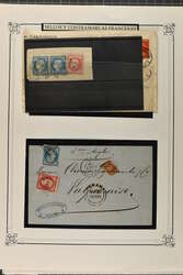 French Post Office Abroad 1859/1917: Selection of thirteen covers and ...
